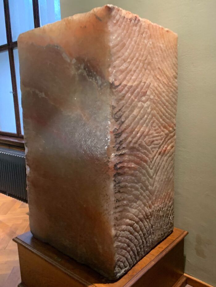 This Block Of Crystal I Saw In Vienna Looks Like A Big Block Of Tuna