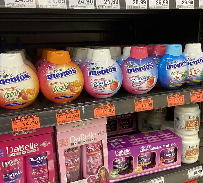 Mentos Shampoo And Conditioner, Brazil