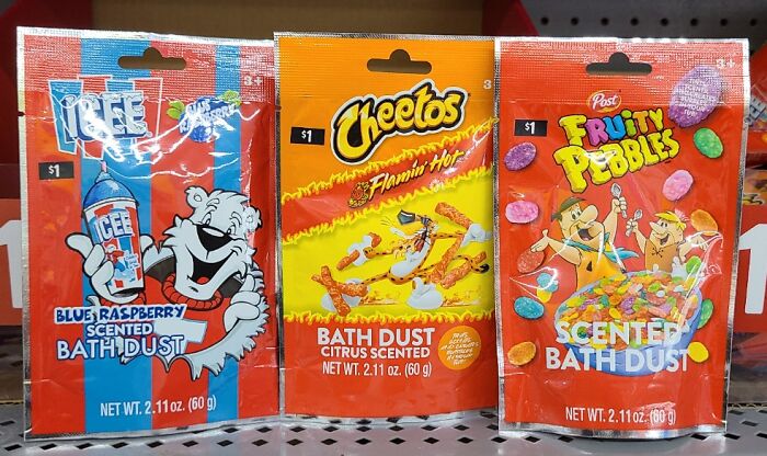Saw These Non-Edible "Bath Dusts" At Walmart. Seems Like A Bad Idea