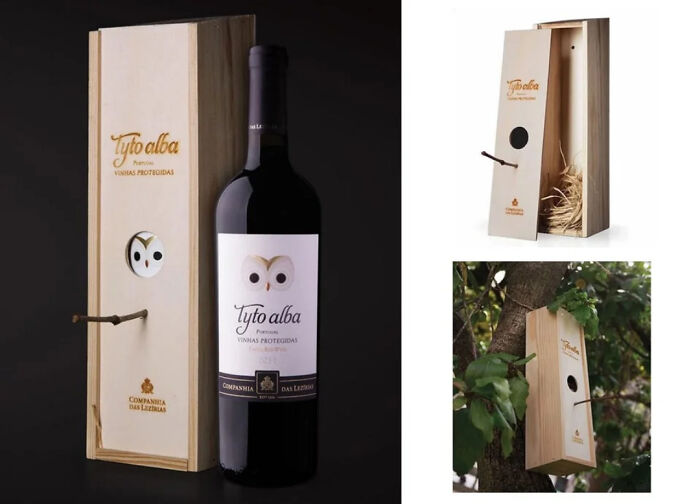 The Wine Box Is Designed To Be Reused As A Birdhouse:)