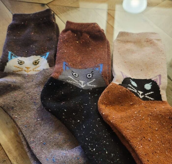 Pumpkin Spice And Everything Nice... Including These Adorable Cat Socks That'll Keep Your Toes Warm And Toasty All Season Long
