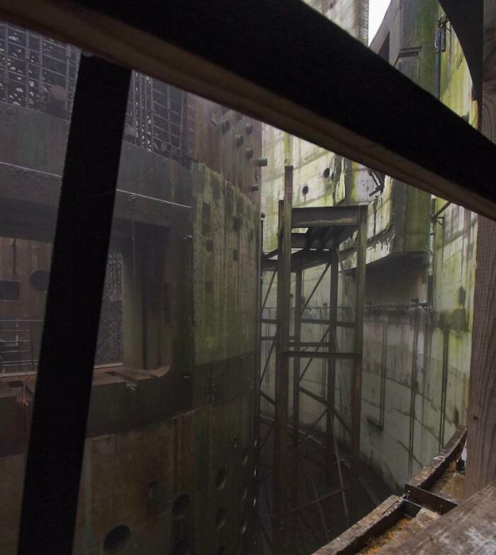 Nuclear Reactor Core On A Cold, Misty And Foggy Day