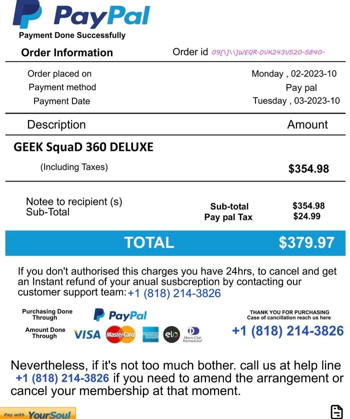 Received This Email Today. The Amount Of Painstakingly Obvious Signs It’s A Scam Is Comical