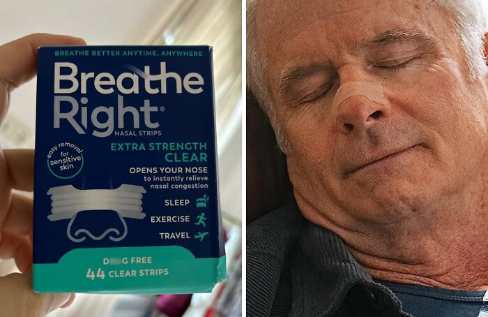 Snoring So Loud You're Waking Up The Neighbors? These Breathe Right Nasal Strips Might Just Save Your Relationship