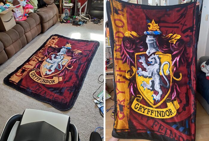 Snuggle Up Like A True Gryffindor With This Cozy Throw Blanket - It's Perfect For Binge-Watching All The Harry Potter Movies 