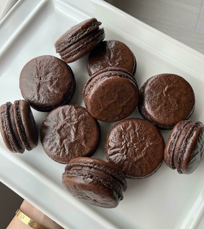 First Attempt At Home For Macarons!