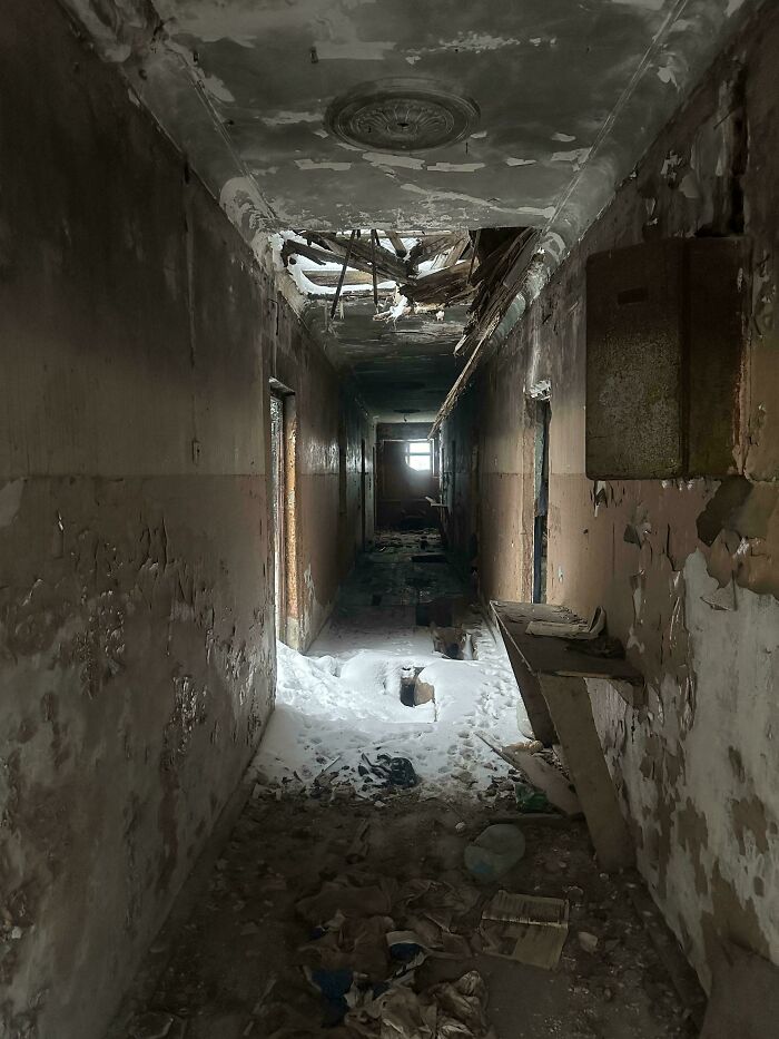 I'm Always Afraid Of Corridors Like This At Abandoned Sites
