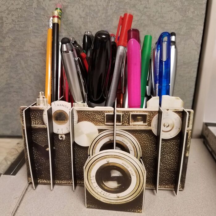 This Vintage Camera Shaped Desk Organizer Will Make Your Desk The Most Instagrammable Spot In The Office