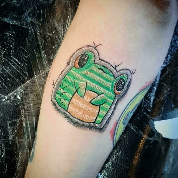 Patch Frog Design By My Daughter And Done By Tim Graham, Joker Tattoo Belfast