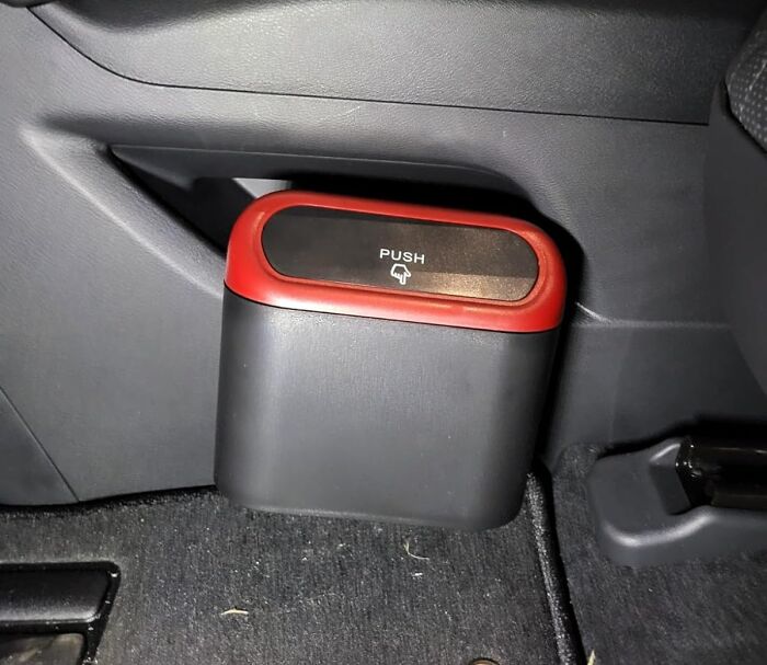 Door-To-Door Trash Service, But For Your Car! A Side Panel Trash Can Keeps Your Ride Tidy Without Sacrificing Legroom