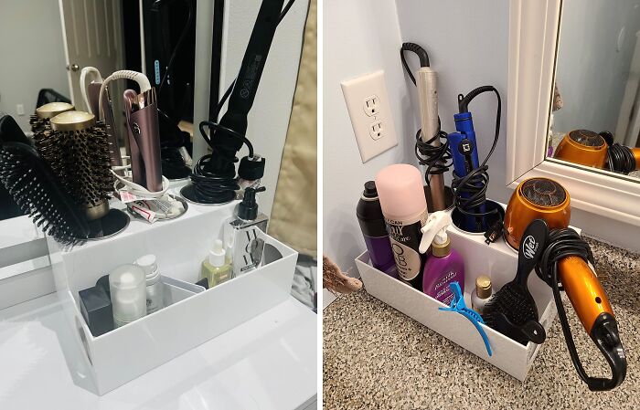 Taming Your Hair Tools Is Now Easier Than Taming A Bad Hair Day, Thanks To This Hair Tool Organizer