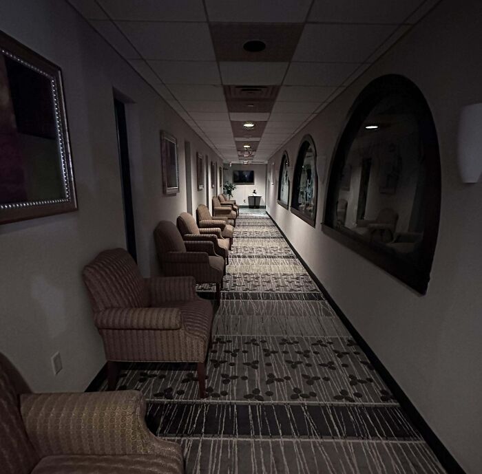 It's A Very Old Hotel In Detroit. There Were Barely Any People In The Whole Place