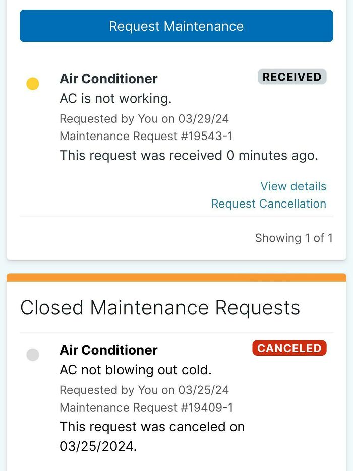 Landlord Canceled My Work Order