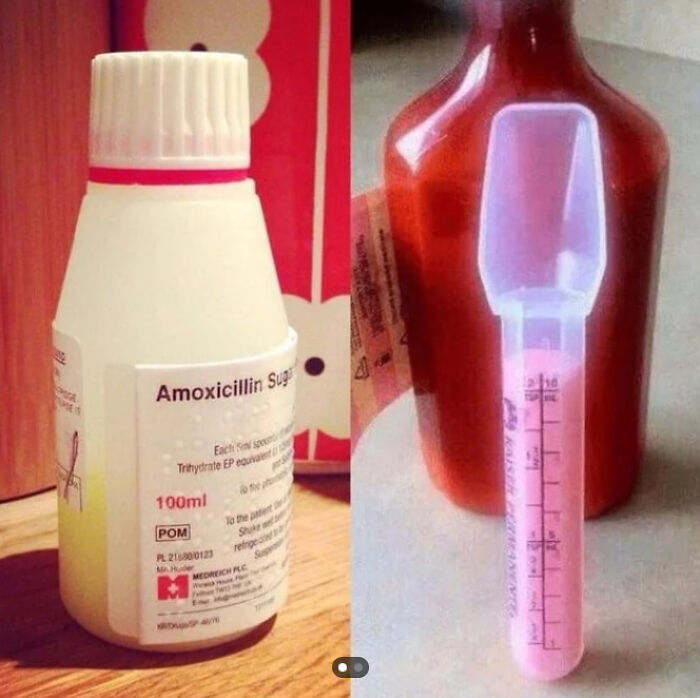 Who Remembers Being Fed This Delicious Pink Medicine With This Spoon As A Kid?