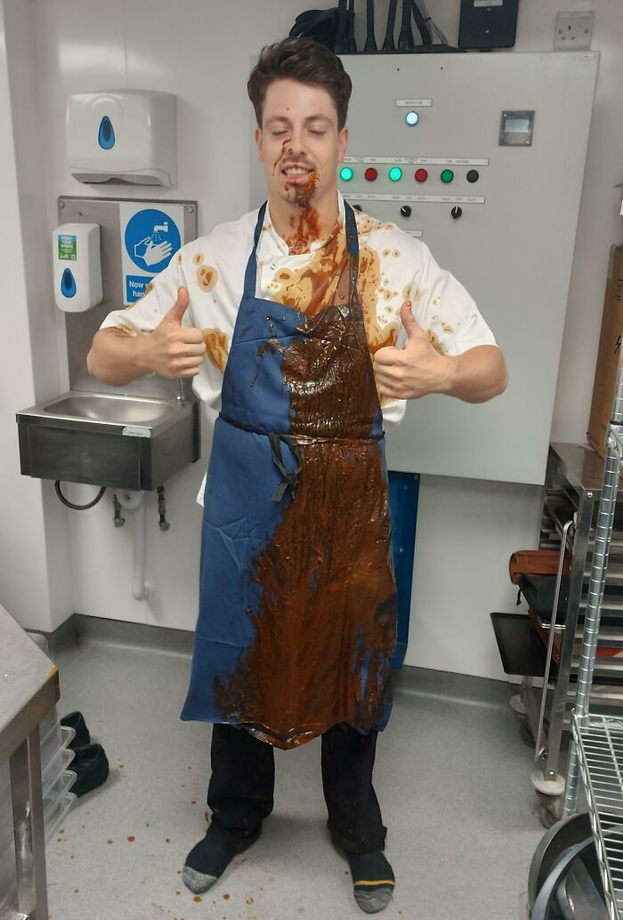 If You're Having A Bad Morning. I Just Spilled 4 Liters Of Extra Reduced Down Lobster Stock We Badly Needed. And It Was The First Thing I Touched. It'll Be Alright, Folks