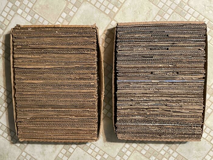 Made A New Cat Scratch Pad From Trash