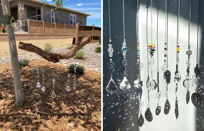 Add Some Sparkle To Your Garden With This Crystal Rainbow Suncatcher