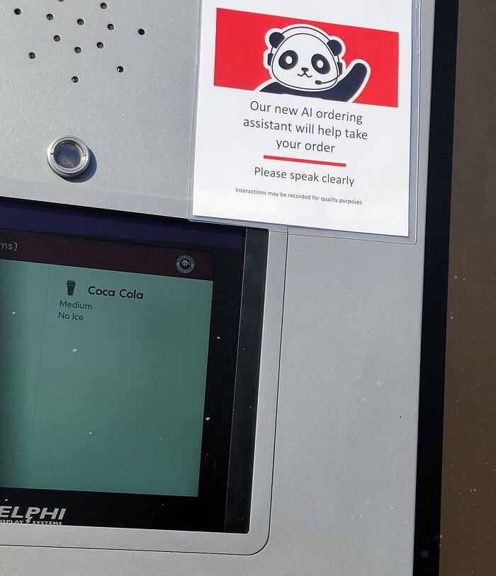 Went To A Drive-Thru And They Were Using An AI Instead Of A Person To Take Orders (It Was Basically Like A Glorified Automated Phone Call)