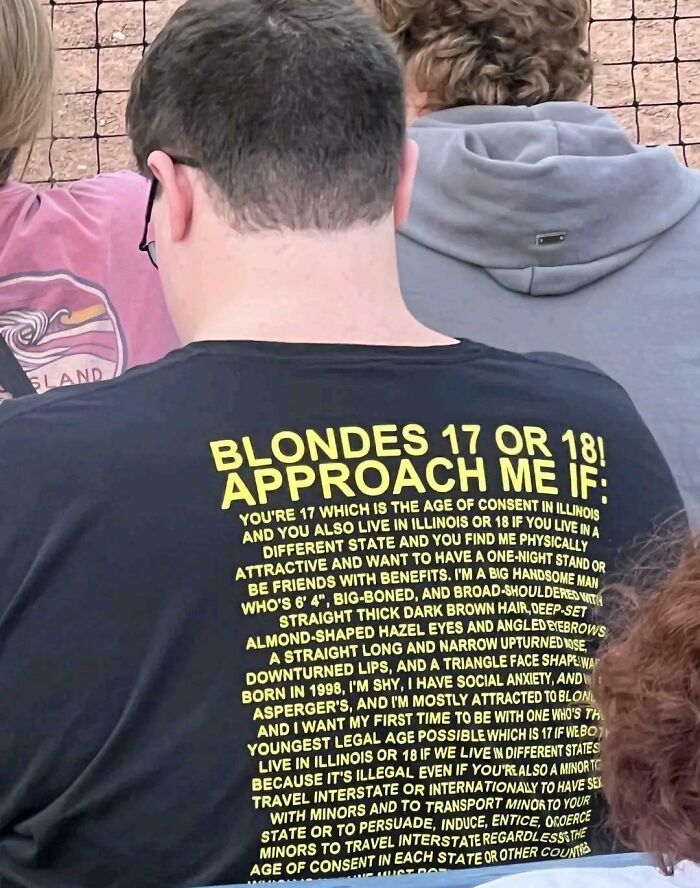 I Bet He Has A Really Long Line