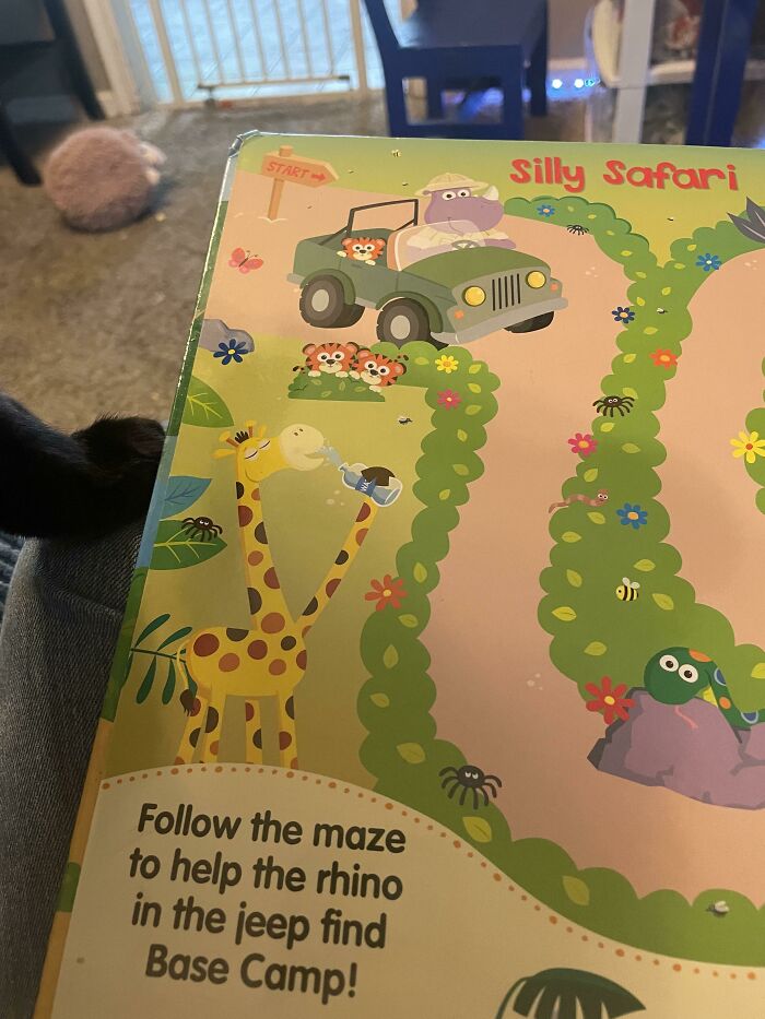 Found This Giraffe With Five Legs In A Search-And-Find Book