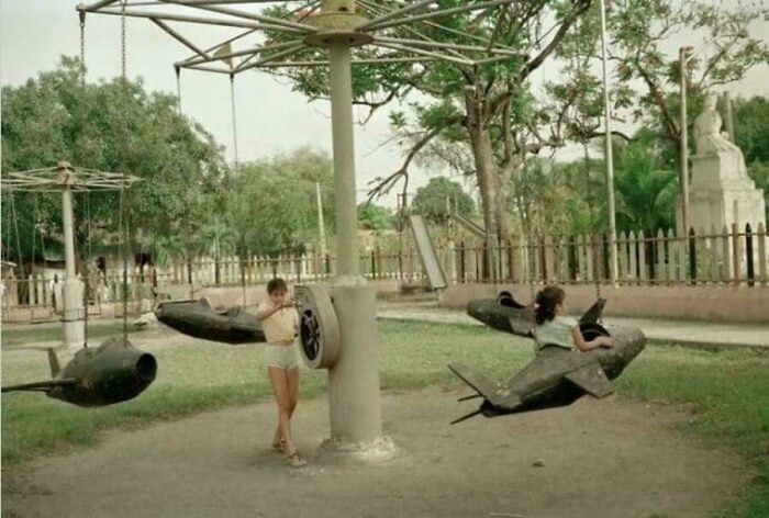 Hand-Powered Carousels, 1990s, Cuba
