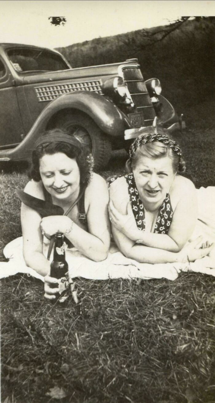 My Great Grandmother And Her Sister - 1920s