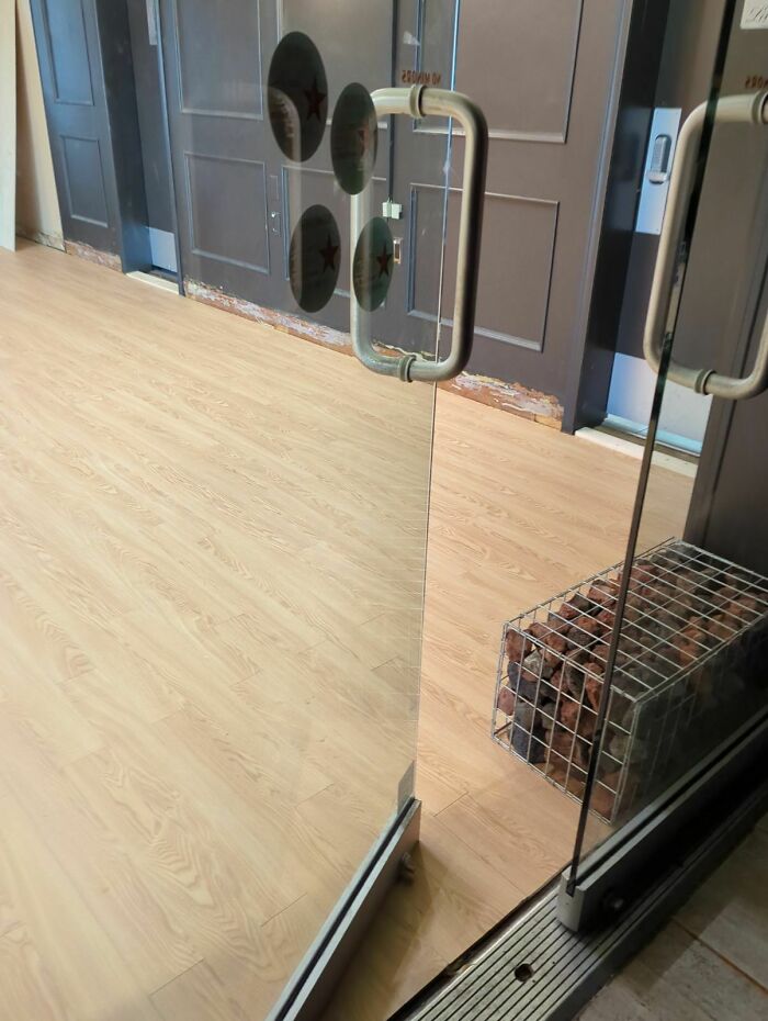The Landlord Refloored The Lobby In Front Of My Wife's Restaurant, And Now She Can't Open The Front Door