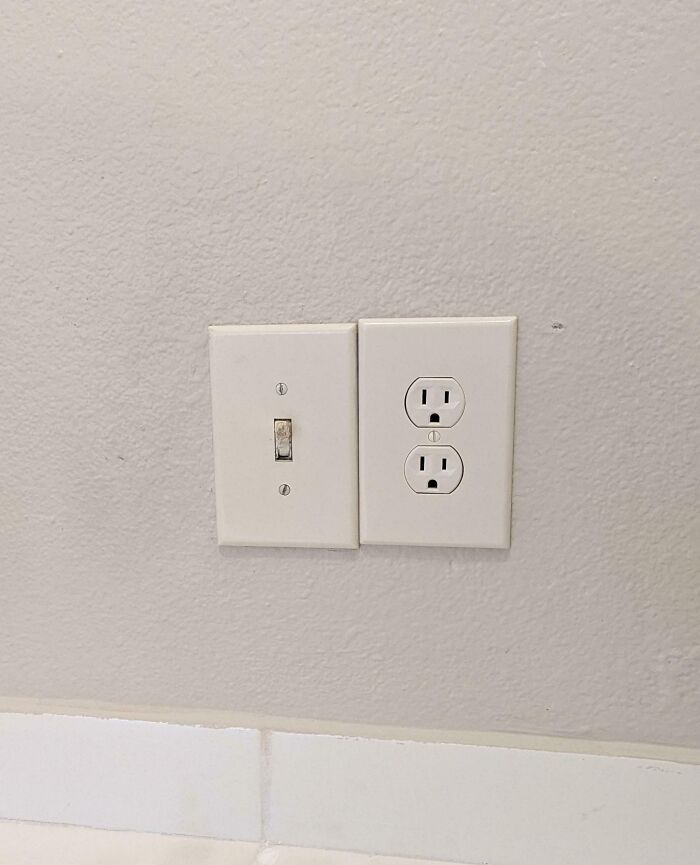Landlord Hired An Unlicensed Dude To Install A New Power Outlet With My Light Switch. This Is Going To Mildly Infuriate Me Every Time I Look At It