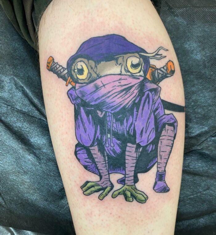 Samurai Frog - Done By Matty Higgins, Port City Tattoo, Santa Ana, Ca