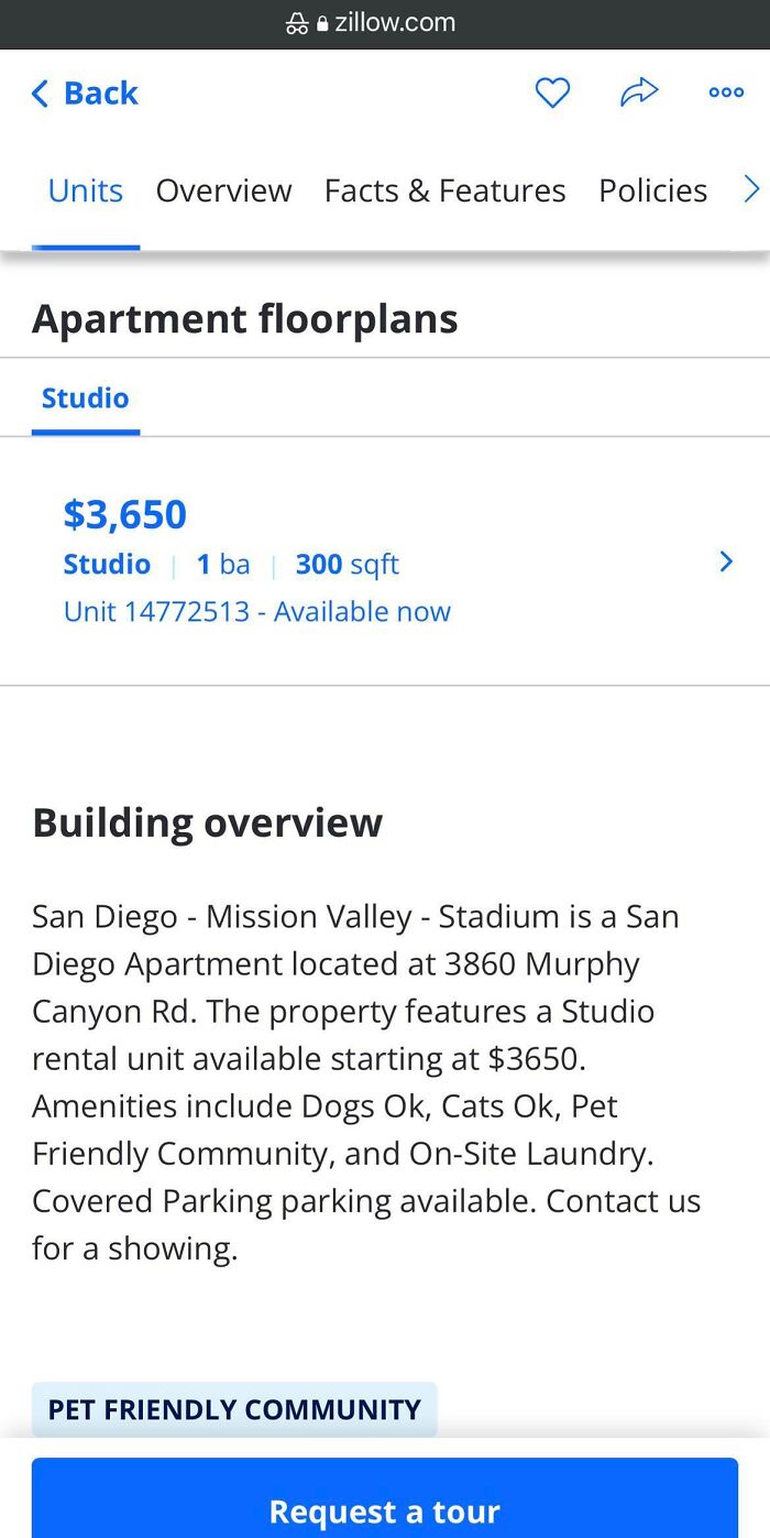Is This A Joke? $3,650 Per Month Studio Apartment In Mission Valley… Outdated Appliances, No In-Unit Washer/Dryer
