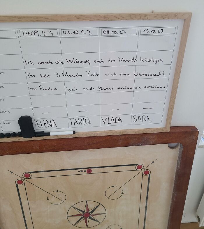 Apparently, Our Landlord Decided To Cancel Our Lease And Is Only Giving Us 3 Months To Move Out And He Didn't Even Bother Telling Us In Person He Just Wrote It Here