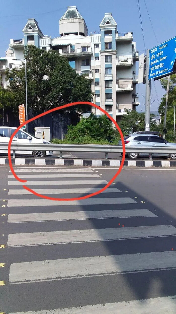 A Pedestrian Crosswalk In Pune, India