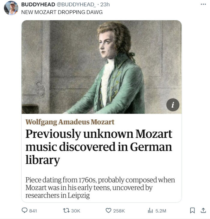 New Mozart Dropping Dawg