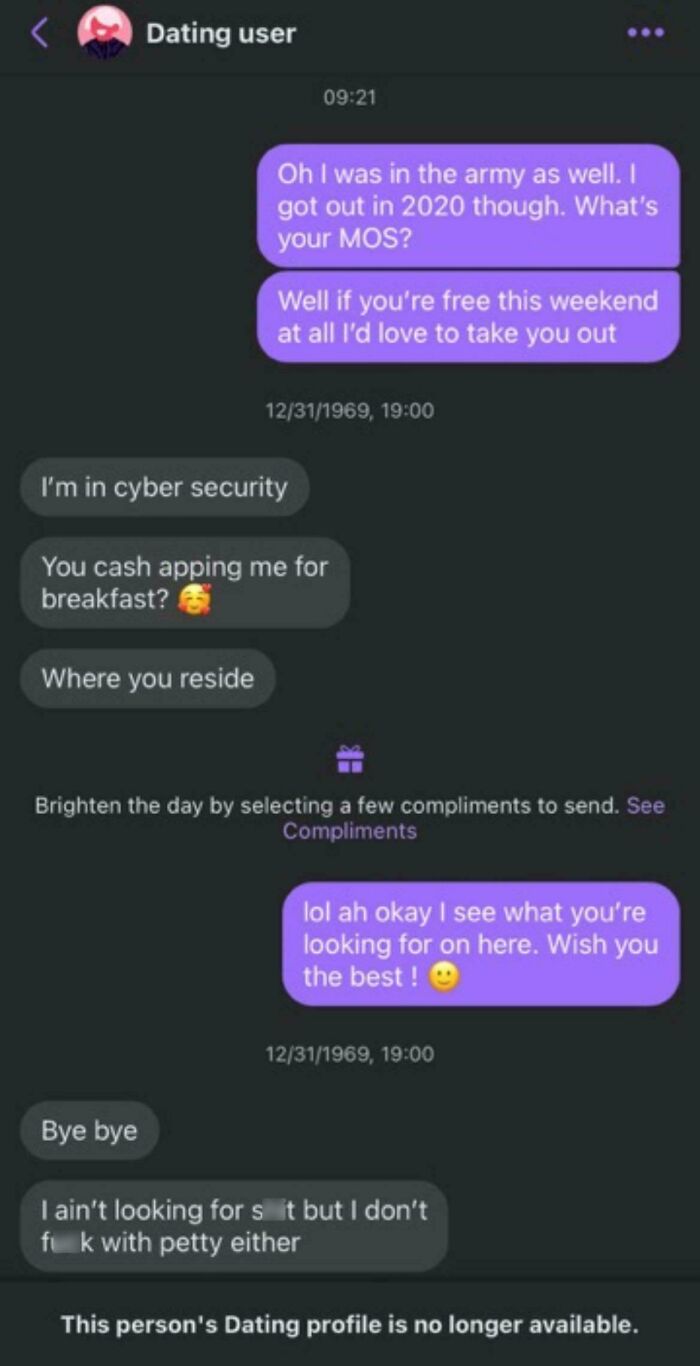 Took Her 10 Messages To Ask Me For Money Already And I’m The “Petty” One?