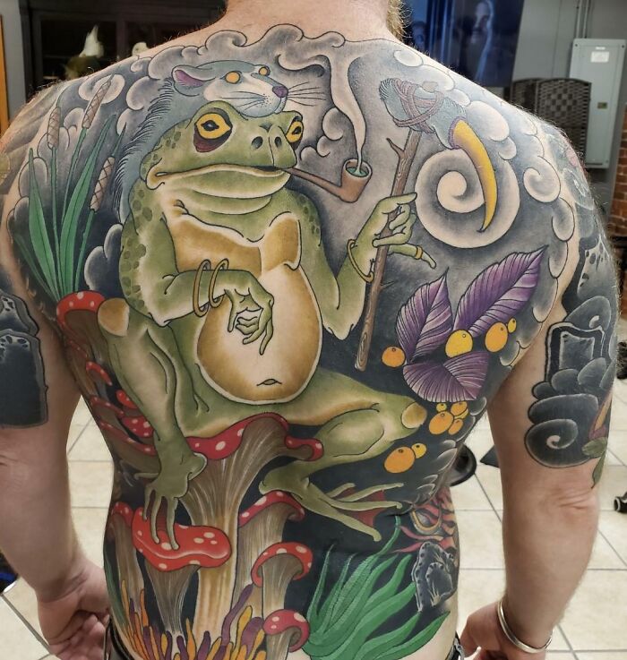 Frog Chief By Nate Goodfree At Speakeasy Tattoos In Peabody, Ma
