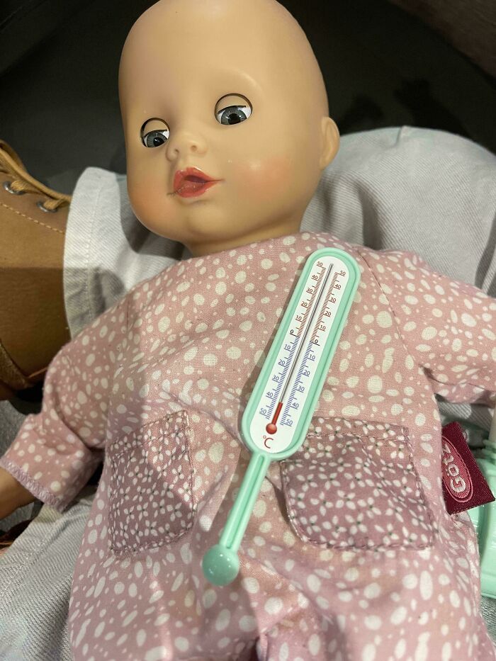 Apparently My Daughter's Baby Doll Is Not Much Alive And Frozen