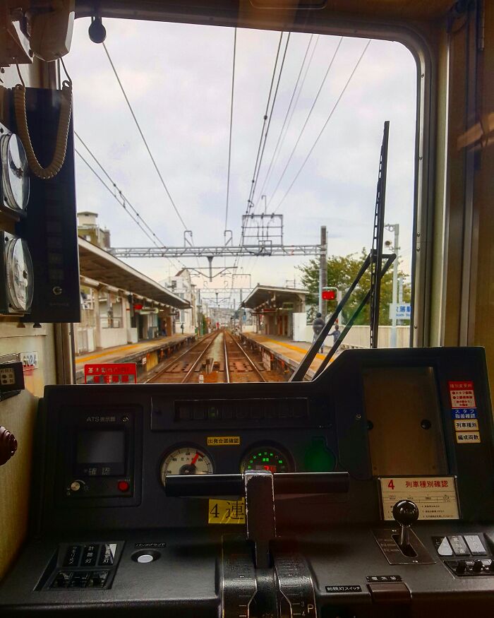 Cab View On A Minoo Line Train In Osaka