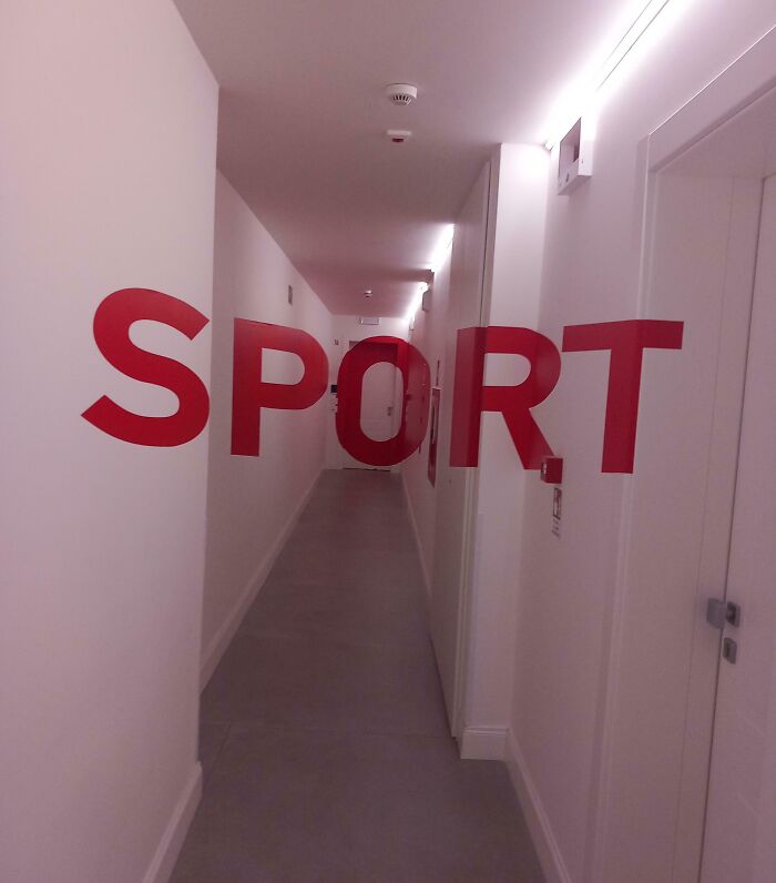 My Airbnb With This Weird Perspective Corridor