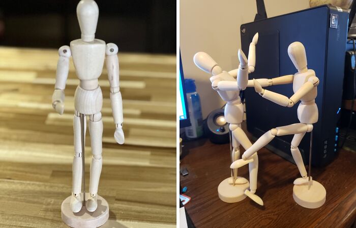 From Yoga Poses To Superhero Landings, A Wooden Manikin Can Strike Any Pose You Can Imagine. It's The Ultimate Reference Tool For Artists Of All Levels