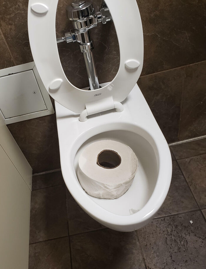 Why? This Was In The Boys' Bathroom In The Middle School Where I'm A Custodian