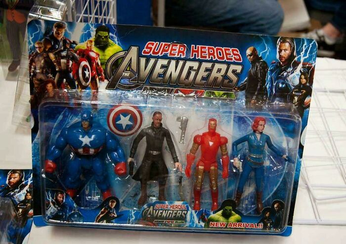 Super Heroes Avengers, Featuring A Swollen Captain America