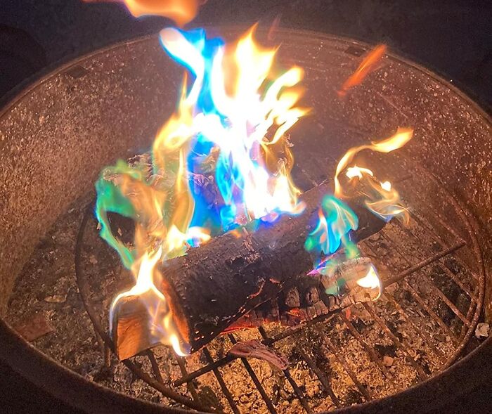 Forget Boring Campfires! These Color-Changing Packets Will Turn Your Flames Into A Mesmerizing Light Show