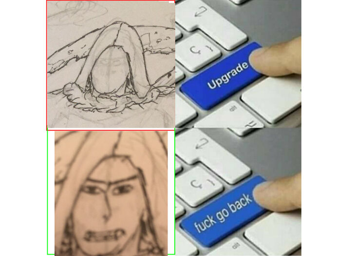 I Was Drawing And For Some Reason I Didn't Sketch The Face First Xd