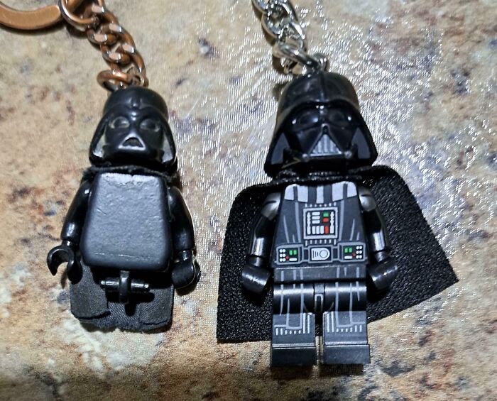 13-Year-Old Vader Keychain vs. A New One