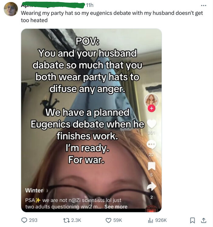 Wearing My Party Hat To The Eugenics Debate