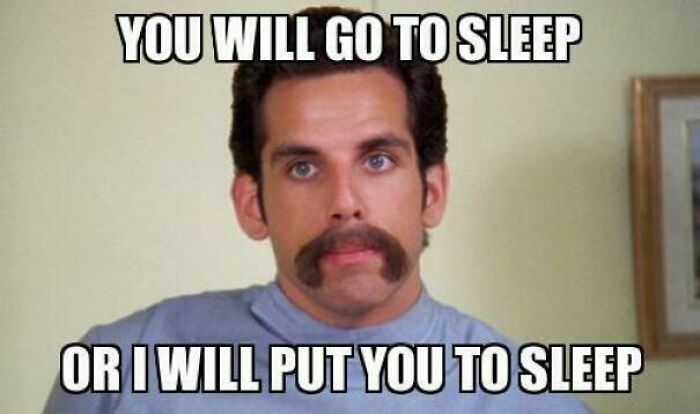 Man with mustache and serious expression delivering a humorous warning in wholesome and funny dads doing their best meme.