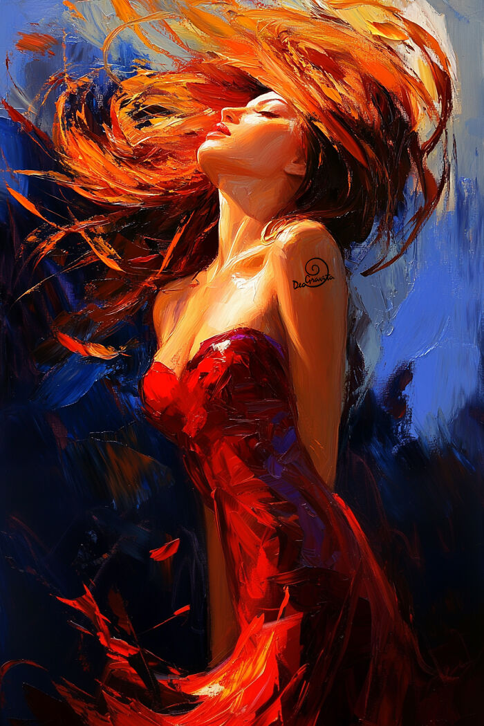 My Pretty Woman Aesthetic Paintings (4 Pics)