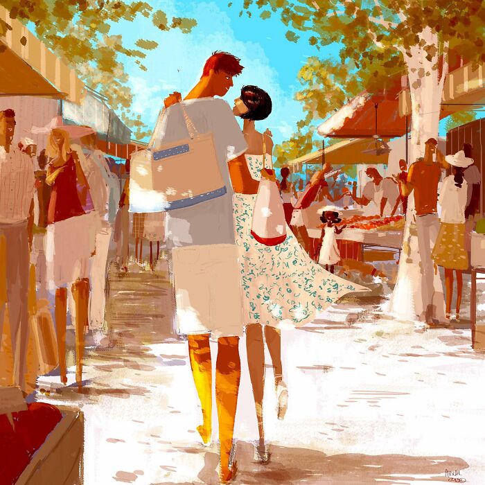 Idyllic Moments Of Everyday Life Illustrated By Pascal Campion