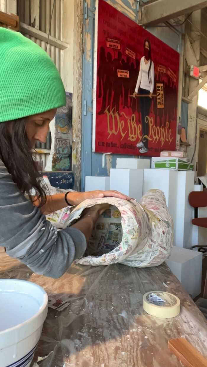 I Made A Life Size Paper Mache Sculpture Of My Life's Story