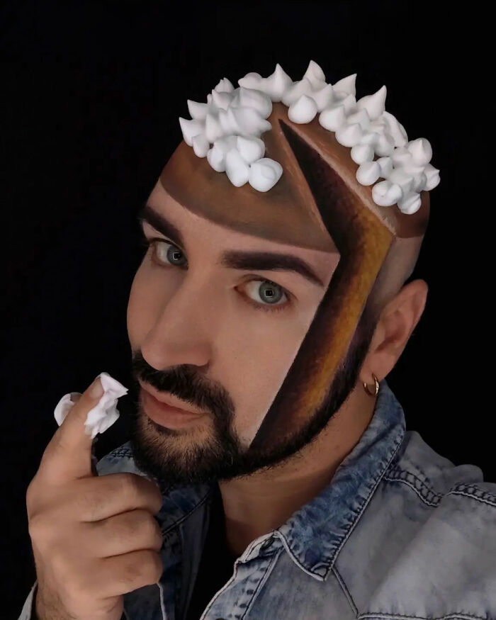 Italian Artist Uses His Body As A Canvas To Create Convincing Optical Illusions